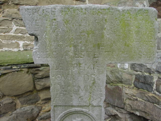 tombe de Maroye Le Wael et de Maroye delle Neufhaye (haut)